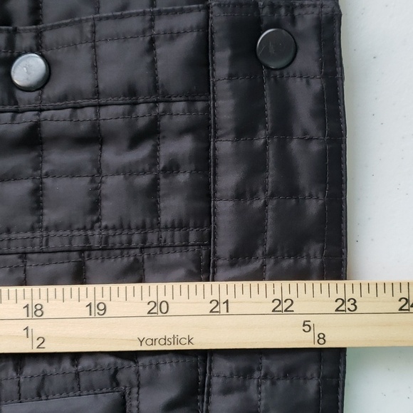 Gap Quilted Jacket Women Medium Black Pockets Motorcycle Bikercore Y2K Retro - Picture 14 of 15